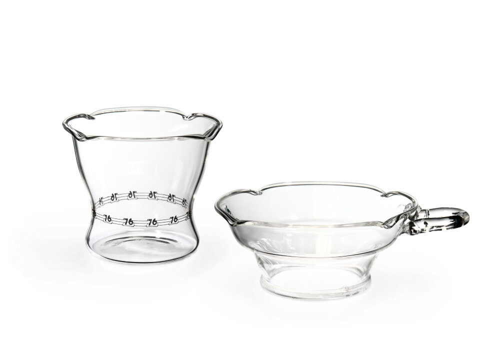 Ситечко и стаканчик из жаропрочного стекла «Classic»