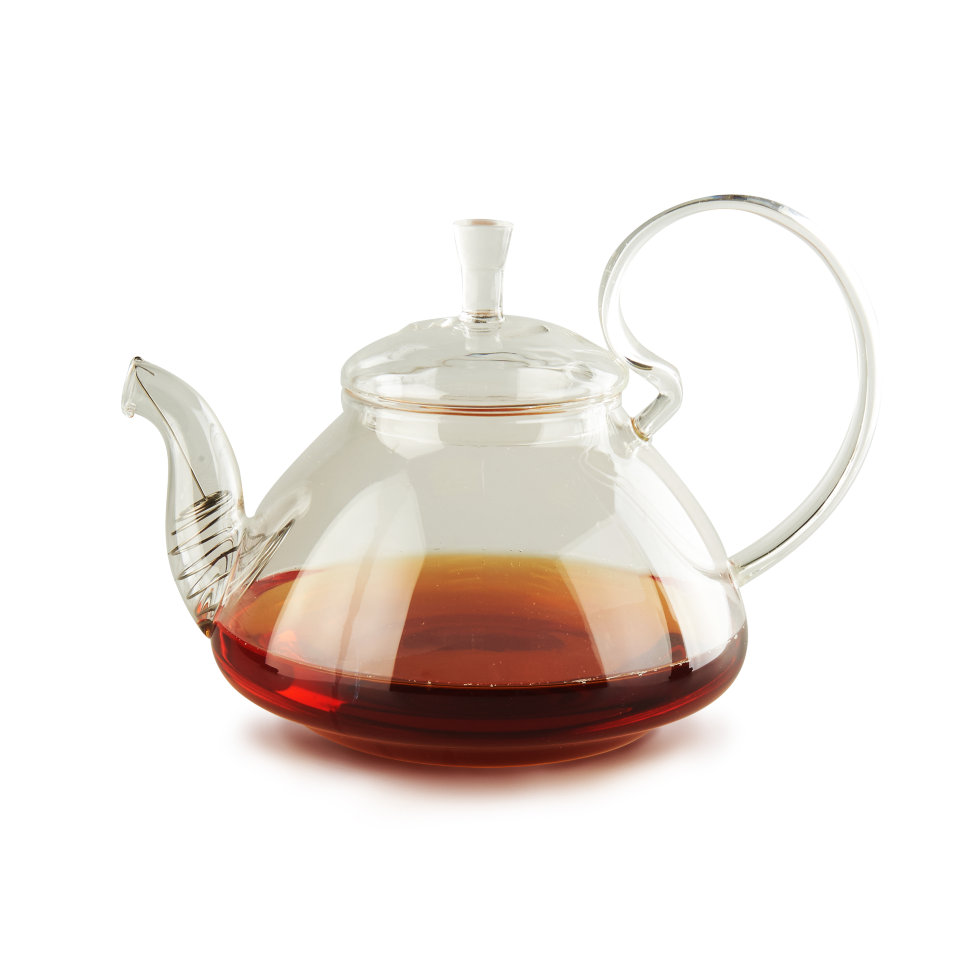 Чайник стеклянный  "Клюква" 1200 мл