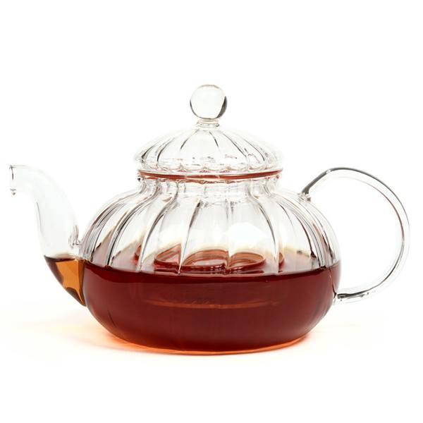 Чайник из жаропрочного стекла 600 мл "Лотос" с заварочной колбой